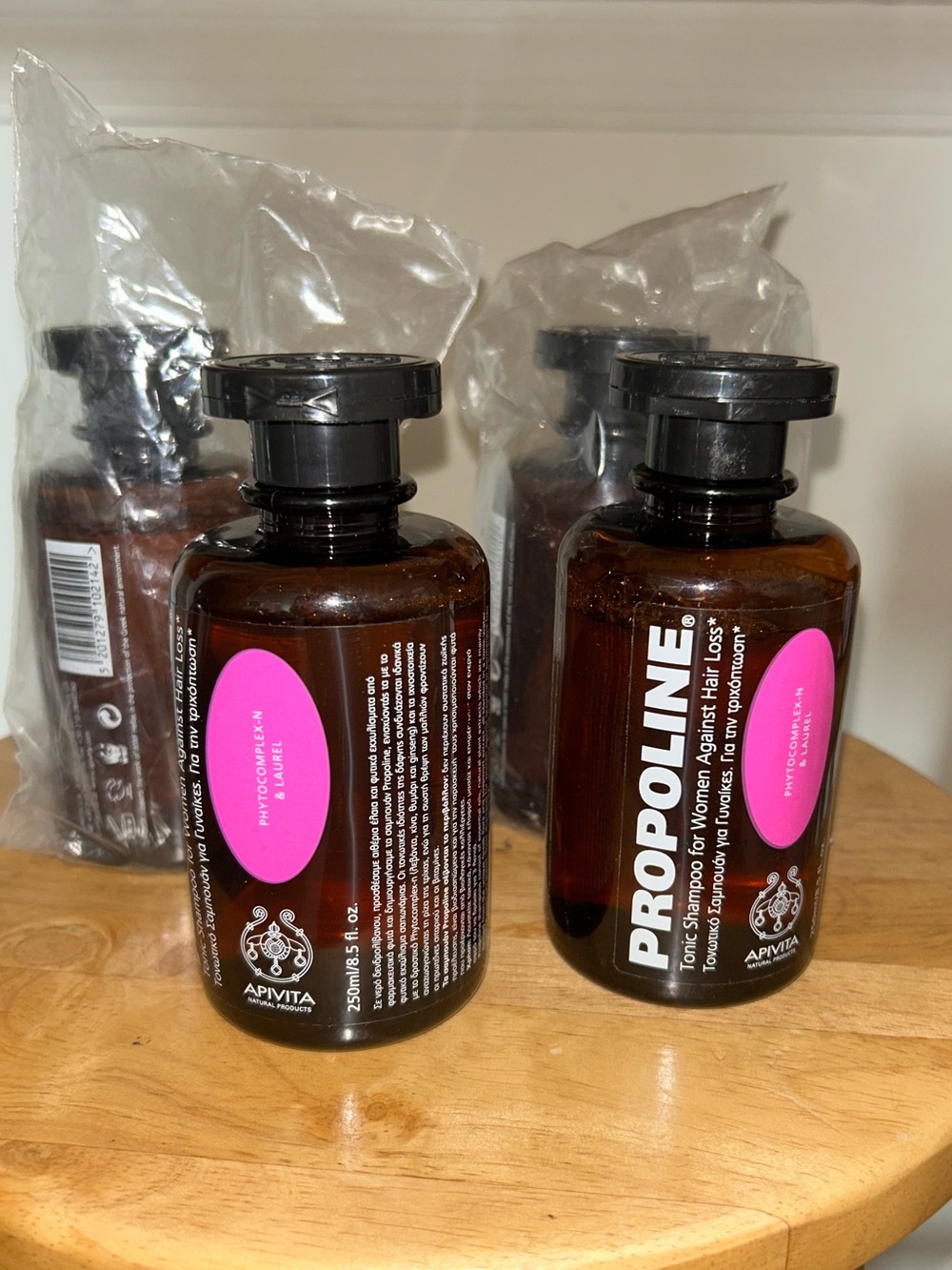 4 Apivita Propoline Women’s Hair Loss Shampoo Phytocomplex-N & Laurel 8.5 oz